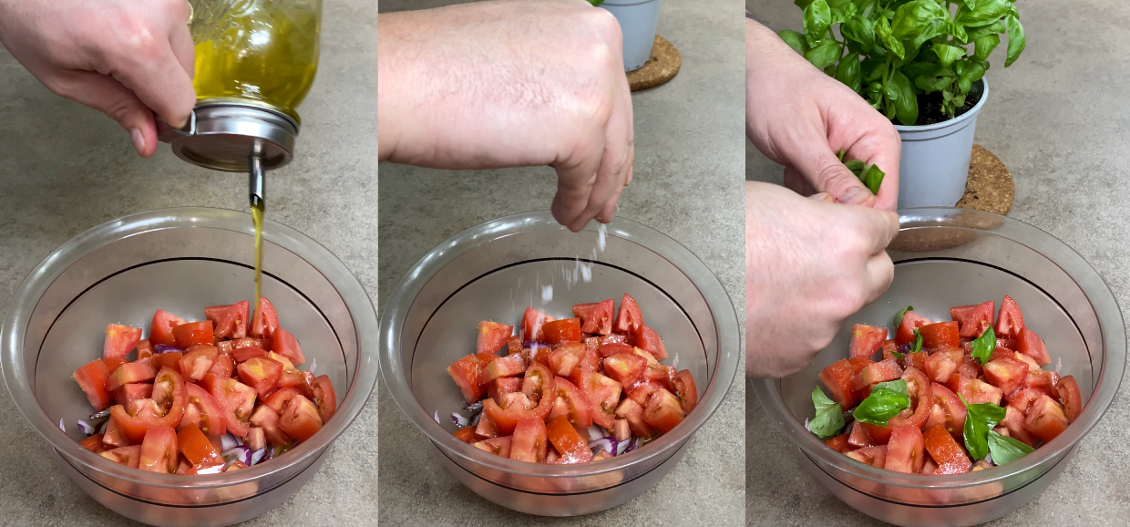 Condire insalata pomodori