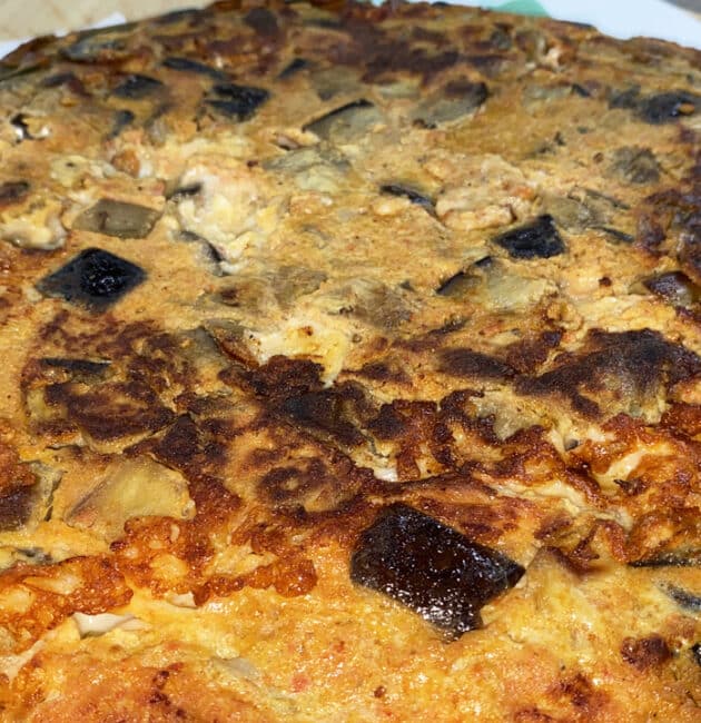 Frittata di melanzane rossa