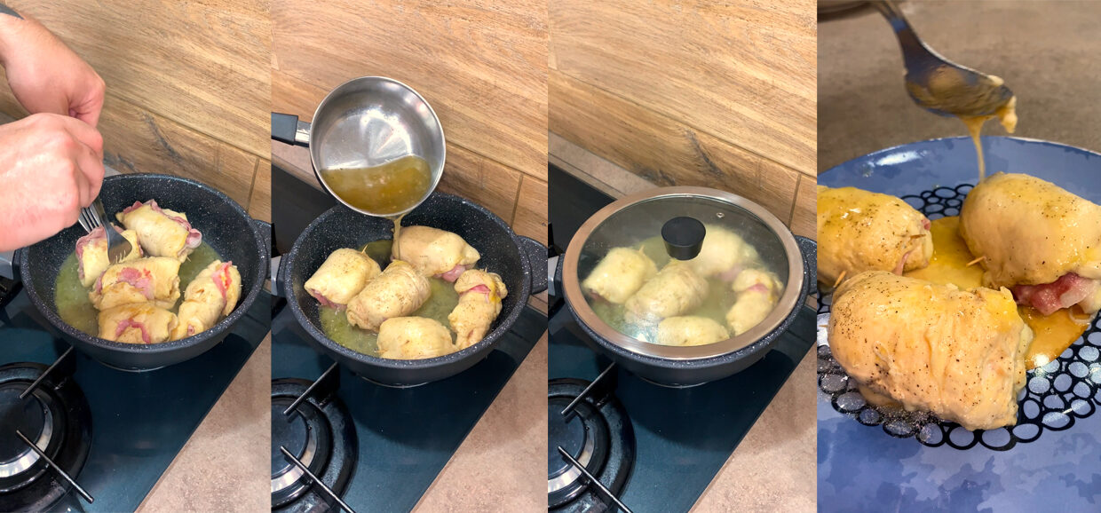 Involtini di pollo in padella facilissimi