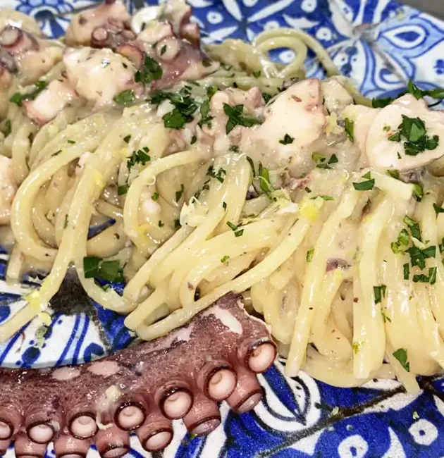 Spaghetti polpo e limone | Pasta | Primo di Mare | Ricetta di Carlo Gaiano