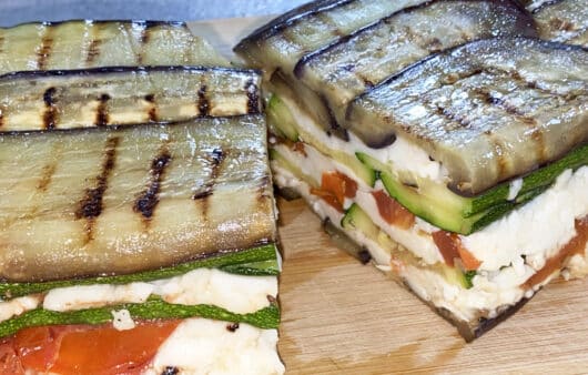 Tortino freddo di verdure grigliate