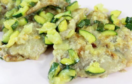 Scaloppine di vitello con zucchine