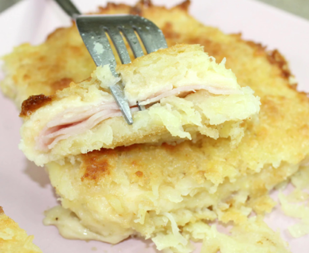 Gateau di patate crude grattugiate al forno