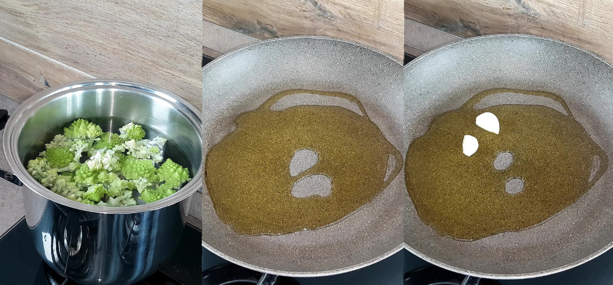 Pasta broccoletti e sgombro in scatola