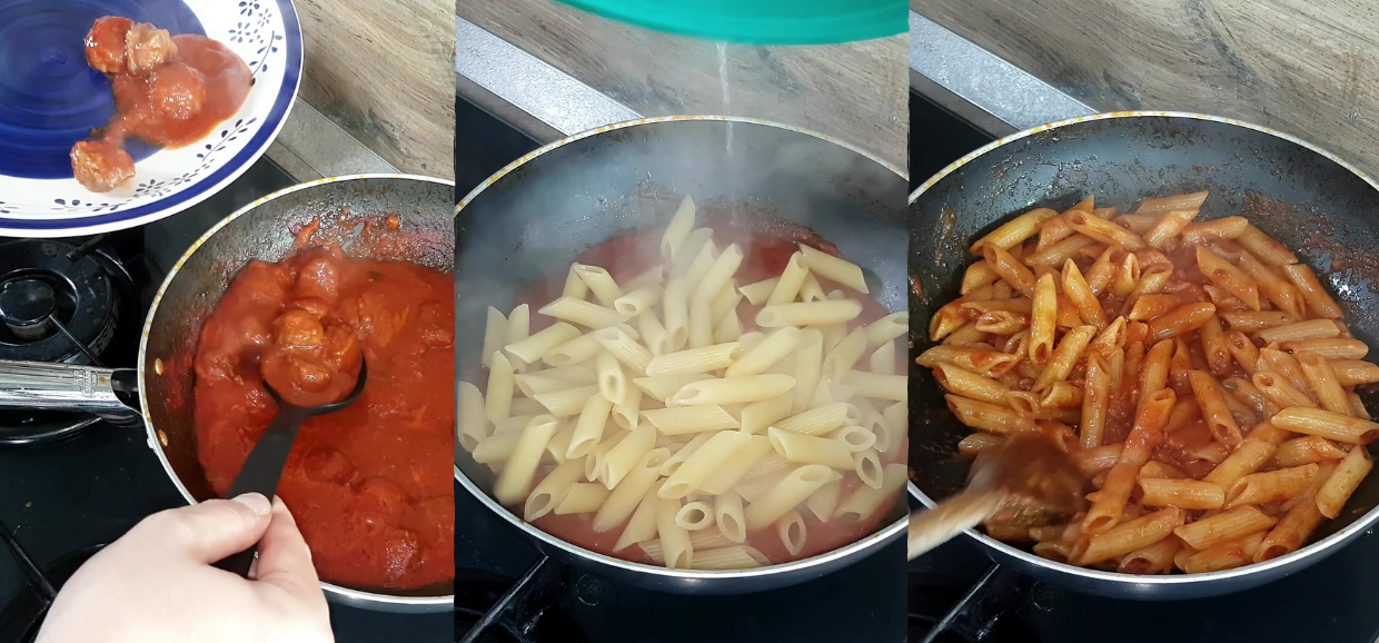 Pasta con ragù di salsiccia a modo mio