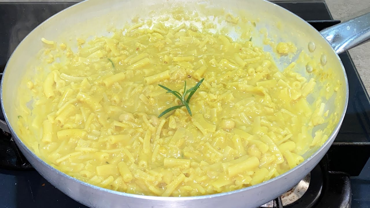 Pasta e ceci col curry
