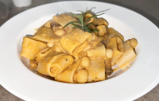 Pasta fagioli e guanciale