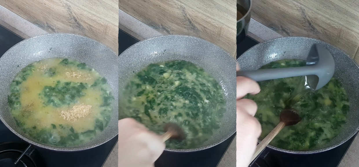 Riso patate e spinaci