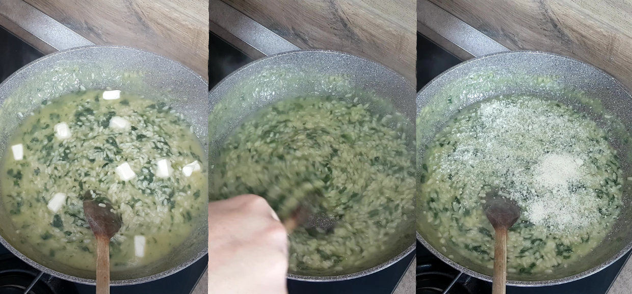 Riso patate e spinaci