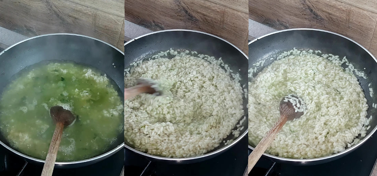 Timballo di riso, spinaci e salsiccia al forno
