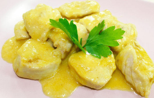 Bocconcini di pollo con zenzero e arancia