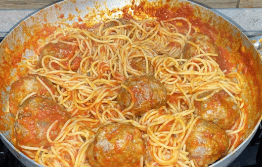 Spaghetti con le polpette