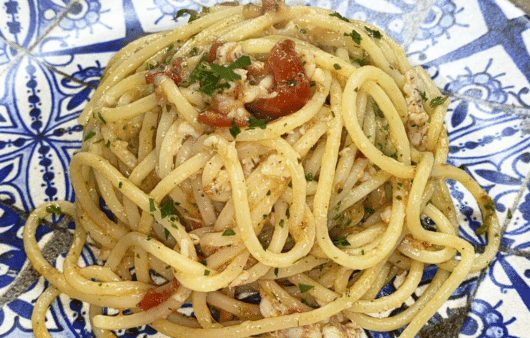Spaghettoni con le cicale di mare