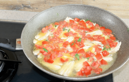 Alici all'acqua pazza in padella