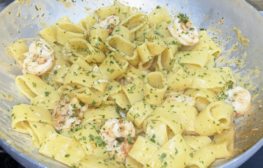 Calamarata gamberoni e limone