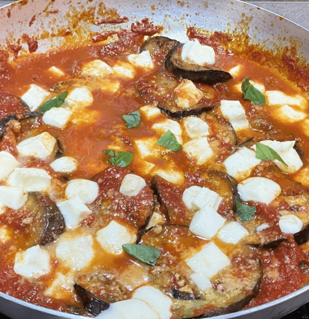 Melanzane alla pizzaiola in padella