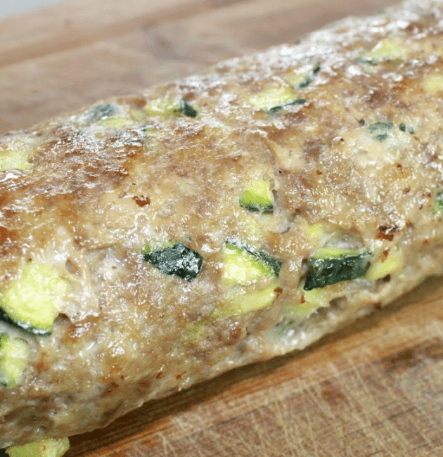 Polpettone di carne e zucchine al forno
