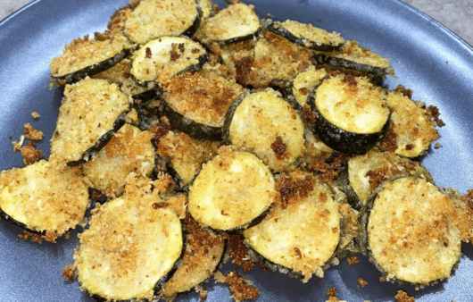 Zucchine gratinate con limone e parmigiano