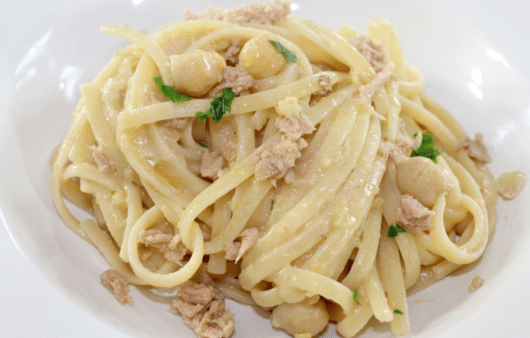 Linguine tonno e ceci