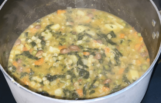Pasta e minestrone fatto in casa