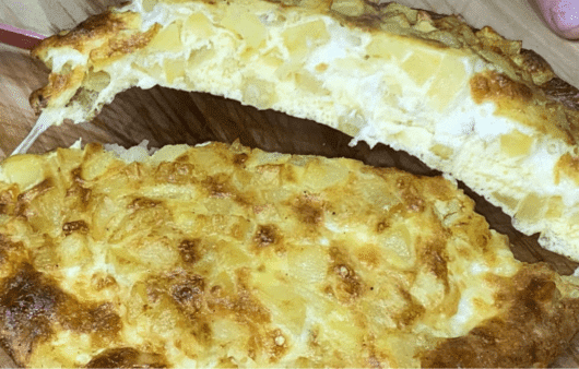 Frittata di patate al forno con mozzarella