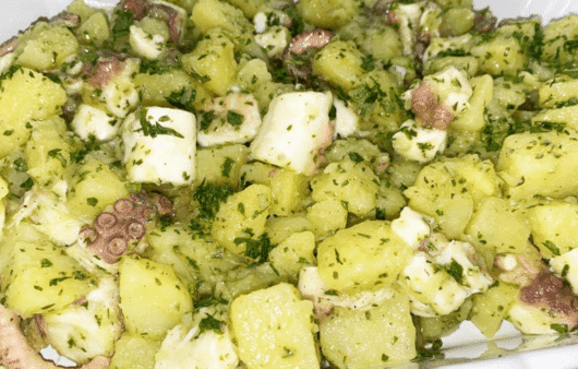 Polpo e patate all'insalata