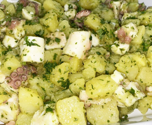Polpo e patate all'insalata