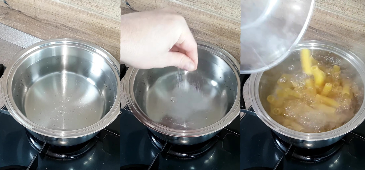 Pasta tonno, fagioli e olive nere