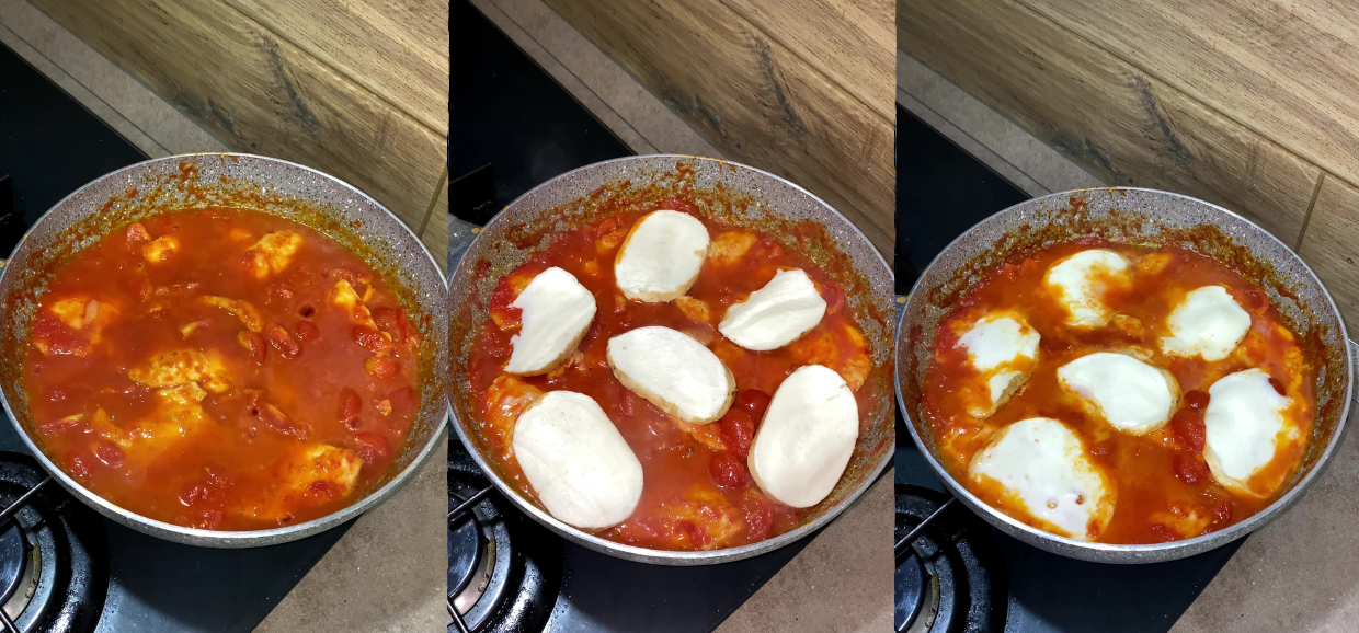 Petto di pollo alla pizzaiola con provola