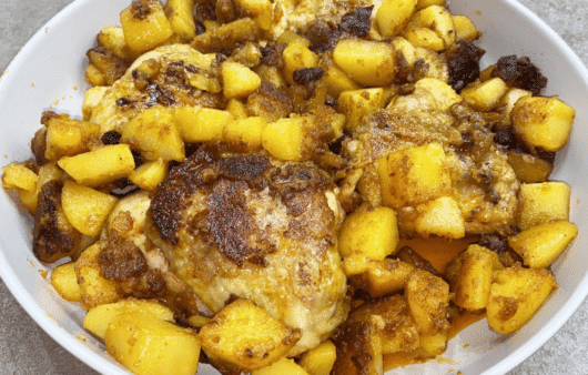 Pollo alla birra e paprika affumicata con patate