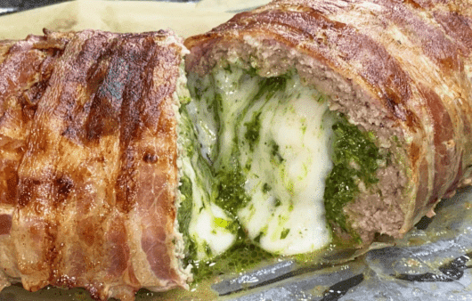 Polpettone di friarielli avvolto nel bacon