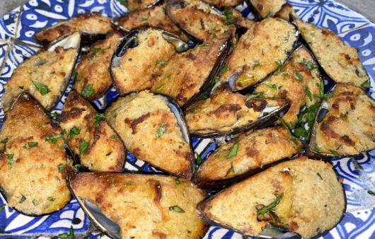 Cozze gratinate con le uova