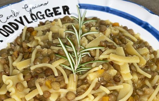 Pasta e lenticchie classica