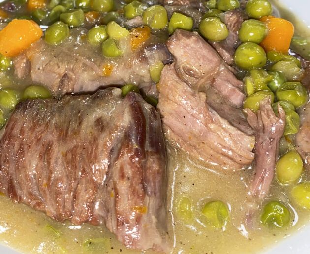 Spezzatino con piselli morbidissimo