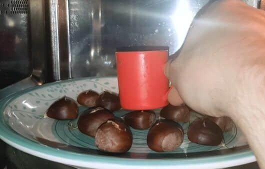 Castagne al microonde cotte in 5 minuti