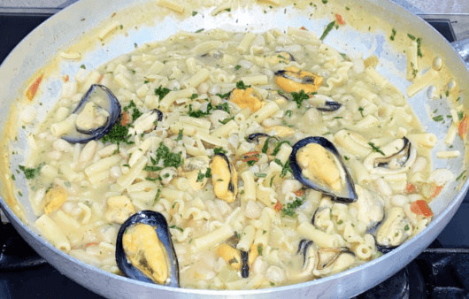 Pasta fagioli e cozze
