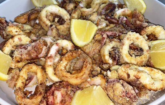 Calamari in friggitrice ad aria