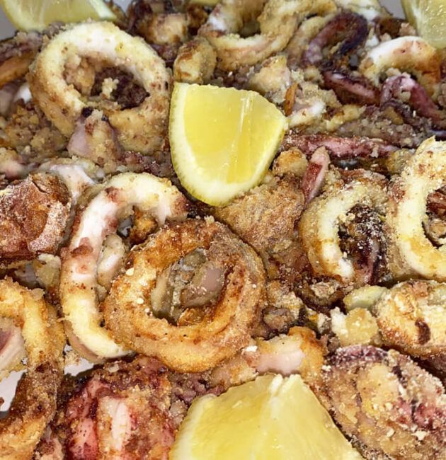 Calamari in friggitrice ad aria
