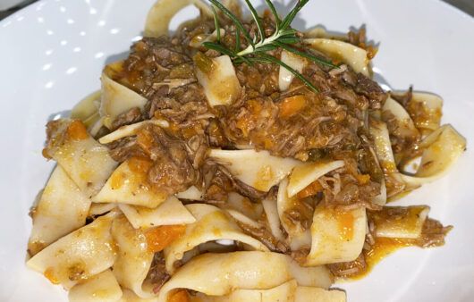 Pappardelle al ragù bianco di cinghiale