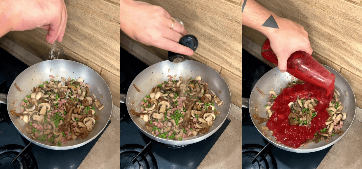 Pasta alla boscaiola a modo mio