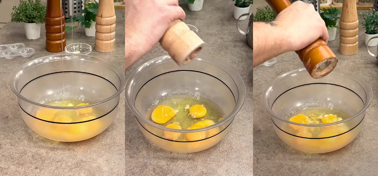 Rotolo di uova nel sugo
