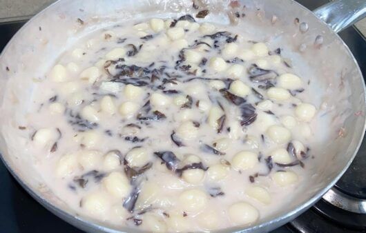 Gnocchi radicchio e gorgonzola
