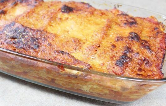 Parmigiana di melanzane con mortadella