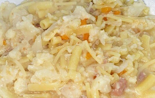 Pasta cavolfiori e pancetta