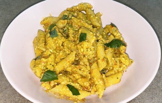 Pasta con pesto alla trapanese