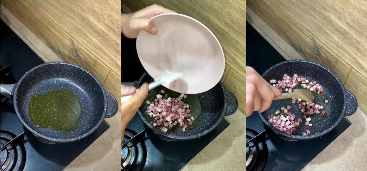 Strascinati cavolfiore, pancetta ed olive