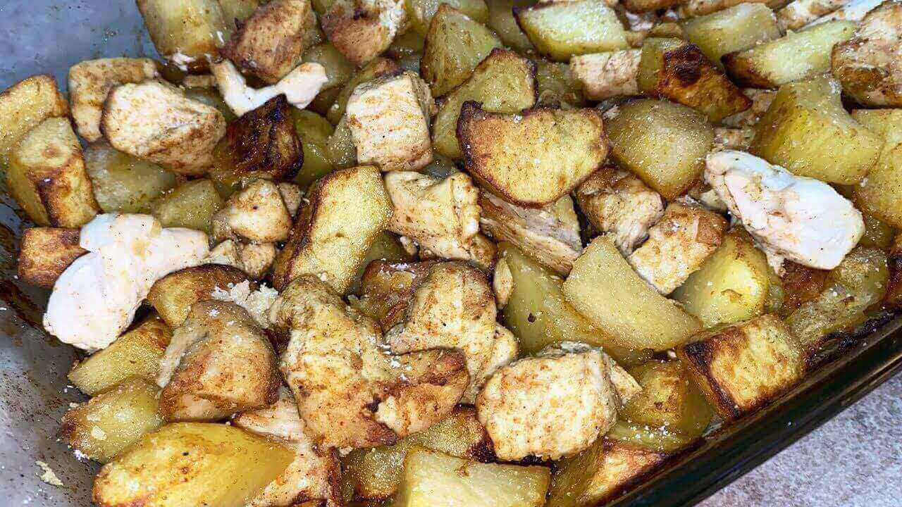 Bocconcini di pollo alla paprika con patate