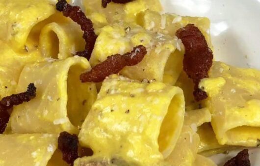 Carbonara con uova sode