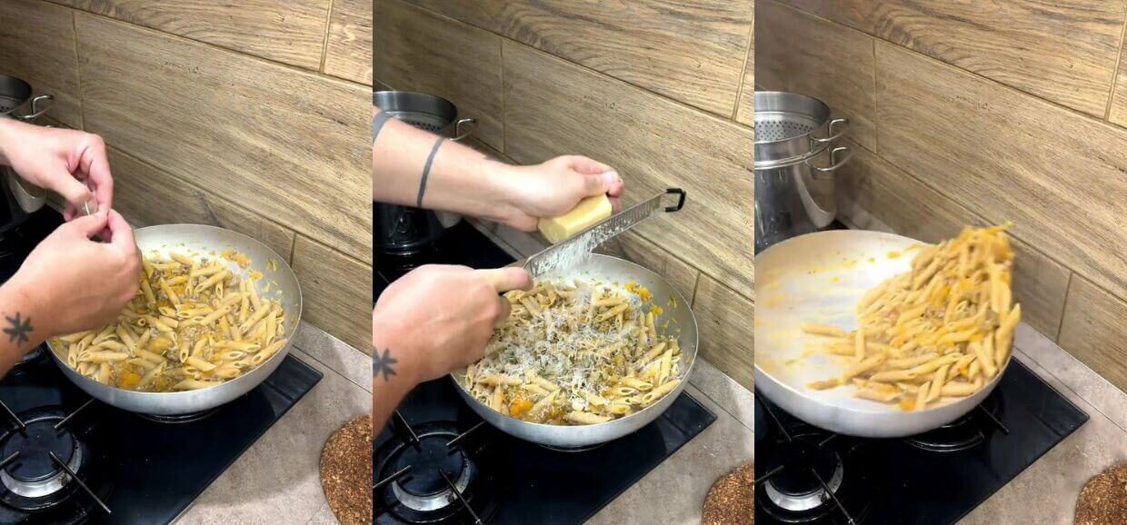 Pasta zucca e macinato