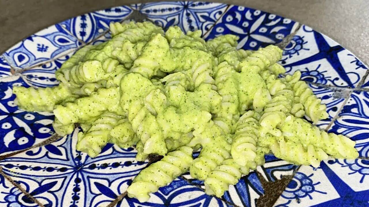 Pasta con crema di zucchine light